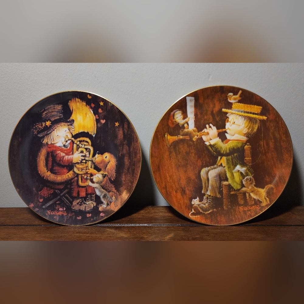 Juan Ferrandiz Limited Edition Plates – The Entertainer & Magical Medley 1981